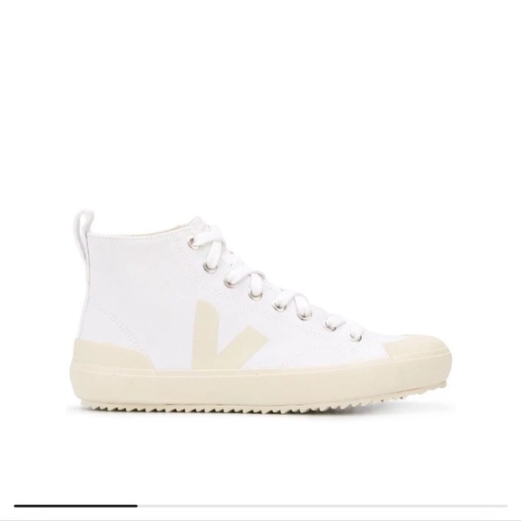 Veja white canvas hightop sneakers size 36 - Picture 1 of 7
